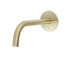 JTP VOS SLIM BASIN SPOUT 250MM BRUSHED BRASS