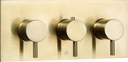 JTP VOS TH CONCEALED 3 OUTLET SH VALVE BRUSHED BRASS