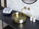 JTP VOS BRUSHED BRASS GRADE 316 SS COUNTER TOP BASIN