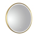 JTP VOS 600 MIRROR + LIGHT BRUSHED BRASSR