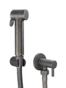JTP VOS DOUCHE SET WITH ANGLE VALVE BRUSHED BLACK
