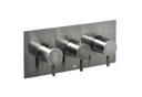JTP VOS TH CONCEALED 2 OUTLET SH VALVE BRUSHED BLACK