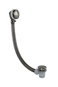 JTP VOS CLICK CLACK BATH WASTE BRUSHED BLACK 125CM