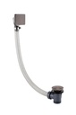 JTP HIX CLICK CLACK BATH WASTE BRUSHED BLACK