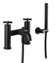 JTP SOLEX BATH SH MIXER WITH KIT MATT BLACK