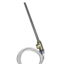 JTP HEATING ELEMENT 200W + T PIECE BRUSHED BRASS