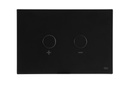 JTP METAL PNEUMATIC FLUSH PLATE MATT BLACK