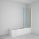 LK SQ SINGLE  HINGED BATH SCREEN  BB ROKU