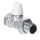 Altecnic Straight Lockshield 3/4 inch Chrome Plated