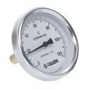 Altecnic Temperature Gauge With Central Back Connection 0-120 Celcius