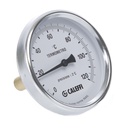 Altecnic Temperature Gauge With Central Back Connection 0-120 Celcius UNI 2