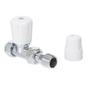 Altecnic 10mm Eclipse Straight Manual Radiator Valve with Wheel Head & Lock-shield Cap