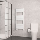 Kingswood Slimline 1220 x 500 Aluminium Towel Rail - Matt White