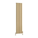 Malmesbury 1800 x 375 Aluminium Radiator - Brass Effect