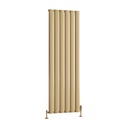 Malmesbury 1800 x 565 Aluminium Radiator - Brass Effect