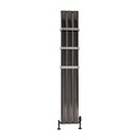 Malmesbury 1800 x 280 Aluminium Radiator - Black Effect