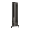 Malmesbury 1800 x 470 Aluminium Radiator - Black Effect