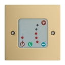 Crafton II Temperature Control Panel - Brass Effect