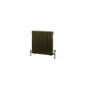 Rivassa 3 Column Radiator 600 x 608mm - Bronze Olive