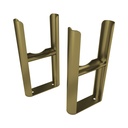 Rivassa 3 Column Radiator Feet (pair) - Bronze Olive