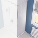 Corniche Slider Side Shower Panel 2000x1000 - Chrome