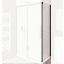 Corniche Slider Side Shower Panel 2000x800 - Matt Black