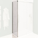Corniche Slider Side Shower Panel 2000x700  - Brushed Brass