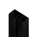 8mm Corniche sliders extension profile 1 piece - Matt Black