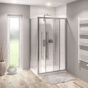 Vantage 2000 8mm 1600 Soft Close Sliding   Shower Door - Chrome