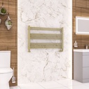 Wendover Straight Multirail 600 x 1000 Towel rails - Brushed Brass