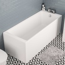 Rockall Single Ended 1650x700 (440) 5mm Bath only - Matt White (Bath panel, waste & additional items sold separately)