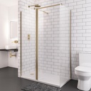 Vantage 8mm flipper panel 300 x 2000 Shower Panel - Brushed Brass