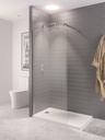 Vantage 2000 8mm walkin Shower panel 1300 x 2000 Chrome - Chrome