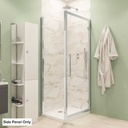 Corniche Hinge Door Side Shower Panel 2000x1000 - Chrome