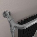 Isbourne 940 x 507 Towel rail - Chrome/Matt Black