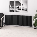Warrington 600 x 1672 Radiator Type20 - Matt Black