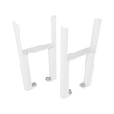 Imperia 4 Column Radiator Feet (pair) - Gloss White