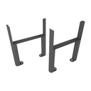 Imperia 6 Column Radiator Feet (pair) - Matt Anthracite