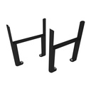 Imperia 6 Column Radiator Feet (pair) - Matt Black