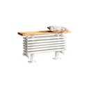 Imperia 6 Column Bench Radiator 480 x 850mm - Gloss White