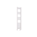 Wendover Straight Multirail 1400 x 300 Towel rail - Gloss White