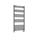 Wendover Straight Multirail 1600 x 750 Towel rail - Matt Anthracite