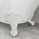 Freestanding Bath White Legs (set of 4) - White
