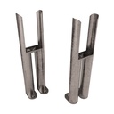 Imperia 2 Column Radiator Feet (pair) - Bare Metal
