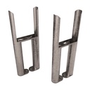 Imperia 3 Column Radiator Feet (pair) - Bare Metal