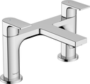 hansgrohe Rebris E 2-Hole Rim Mounted Bath Mixer - Chrome