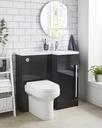 Kartell K-VIT Matrix 900mm Basin Unit - Storm Grey Gloss