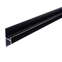 Classic Type D - Continuous H Joint - Aluminium Extrusion - Matt Black - 2450mm Long