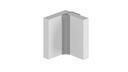 Classic Type Y Last Panel - Aluminium Extrusion - Matt Black - 2450mm Long