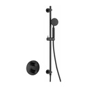 Moonlight Round Shower Pack with Slide Rail - Matt Black